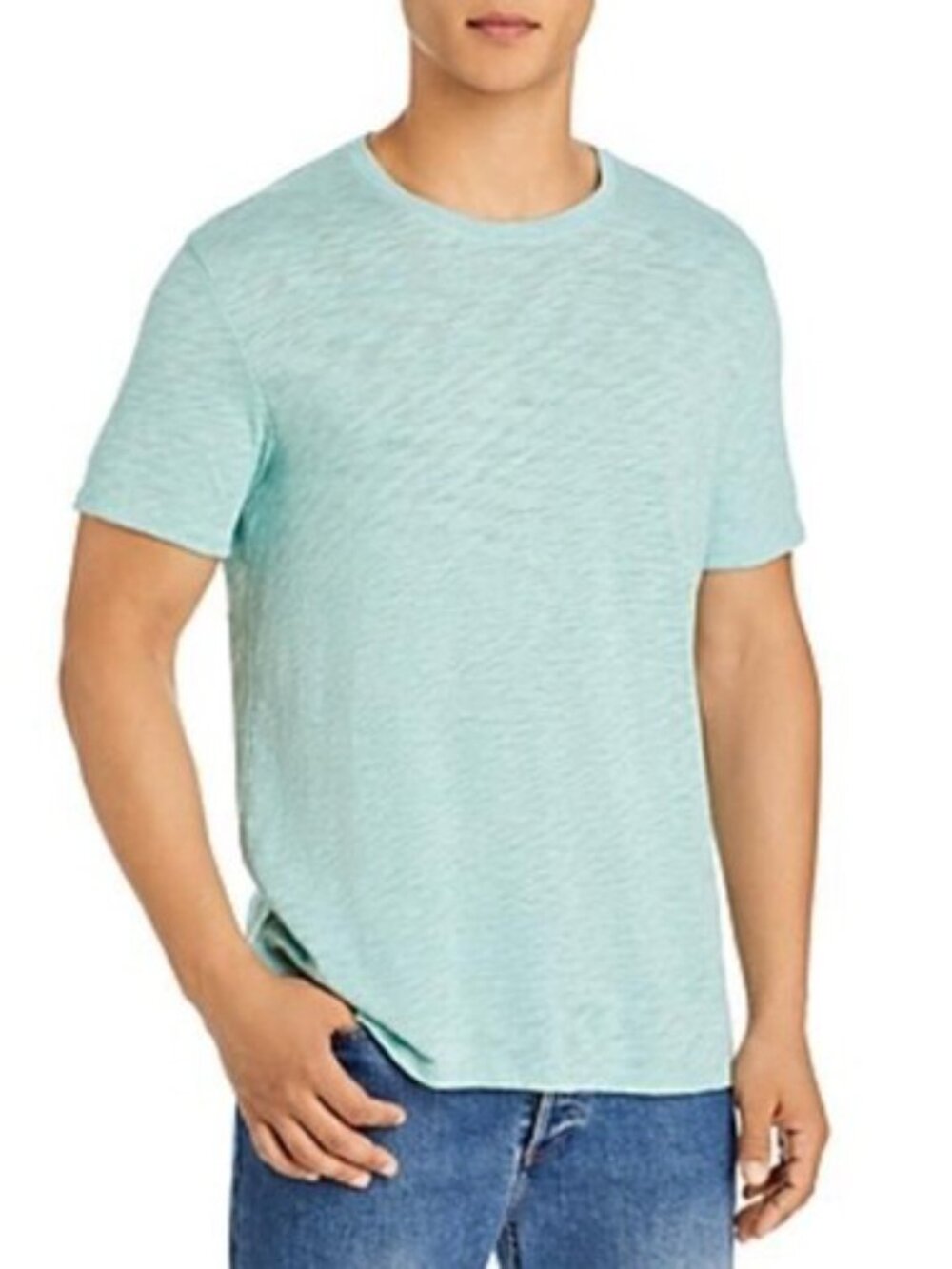 Men's Large ATM Cotton Green Short-SLeeve Crewneck Shirt Anthony Thomas Melillo
